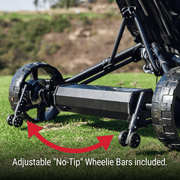 Anti-tip Wheelie Bars Club Booster V2 on Grass