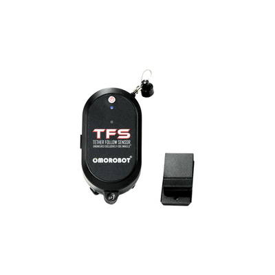 Tether Follow Sensor accessory for golf push cart