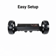 V2Pro GIF Easy Setup - Compact to Extended Electric golf caddy